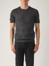 Gran Sasso Fine-knit T-shirt In Black