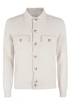 Gran Sasso Buttoned-up Patch-pocket Jacket In White