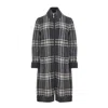 Gran Sasso Gray Wool Robe In Multi