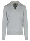 Gran Sasso Grey Cashmere Sweater In Gray