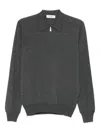 Gran Sasso Half-zip Sweater In Gray