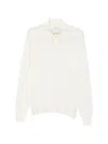 Gran Sasso Half-zip Wool Sweater In Multi