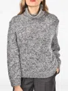 Gran Sasso High-neck Sweater In Gray