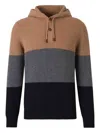 Gran Sasso Hoodie In Geelong Stripes Hoodie In Multi