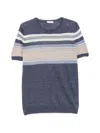 Gran Sasso Horizontal-stripe T-shirt In Blue