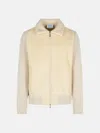 Gran Sasso Ivory Virgin Wool Blend Jacket In Gray