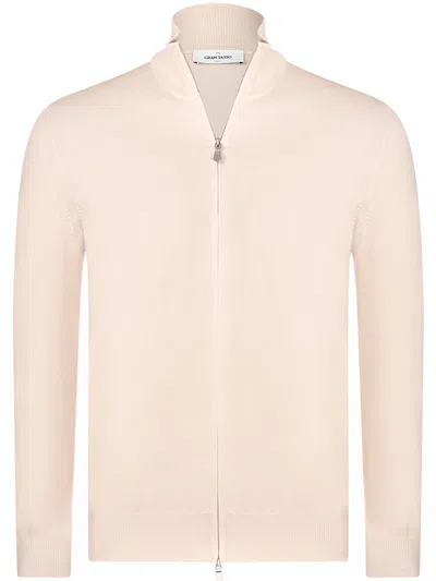 Gran Sasso Balenciaga White Mesh And Rubber Track Sneakers In Pink