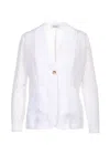 Gran Sasso Giacca In Maglia Jacket In White