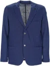 Gran Sasso Linen Single-breasted Blazer In Animal Print