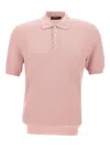Gran Sasso Classic Polo Knitting Pattern In Pink