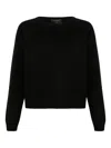 Gran Sasso Kangaroo-pocket Sweater In Black