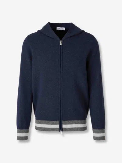 GRAN SASSO GRAN SASSO HOODED KNIT CARDIGAN
