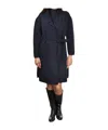 Gran Sasso Knitted Belted Coat In Blue