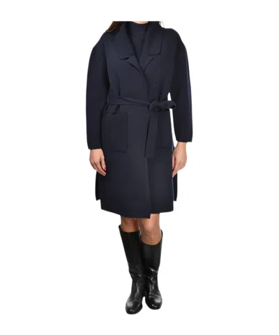 GRAN SASSO KNITTED BELTED COAT