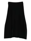 Gran Sasso Knitted Midi Skirt In Black