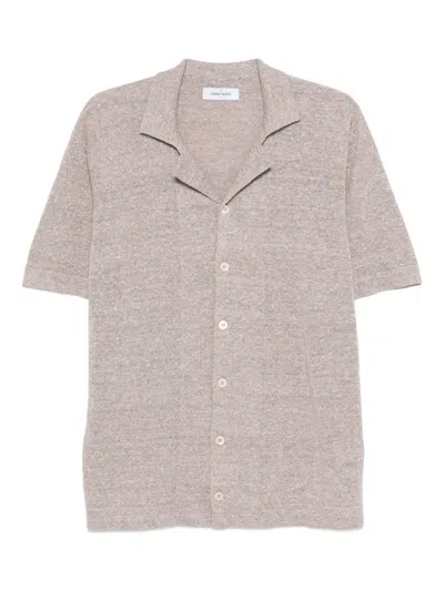 Gran Sasso Linen-blend Shirt In Neutral