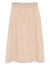 Gran Sasso Linen Midi Skirt