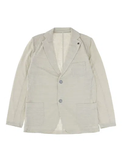 GRAN SASSO LINEN SINGLE-BREASTED BLAZER