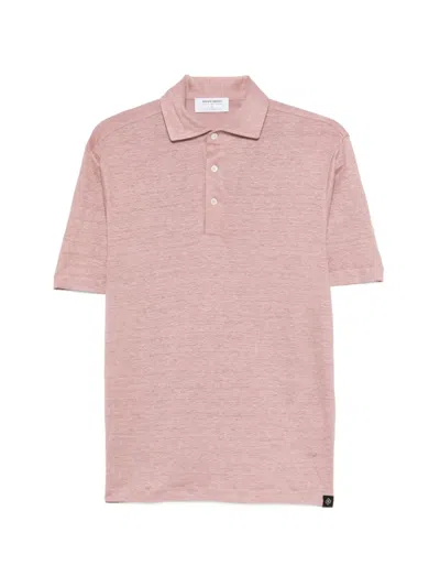Gran Sasso Logo-patch Polo Shirt In Pink