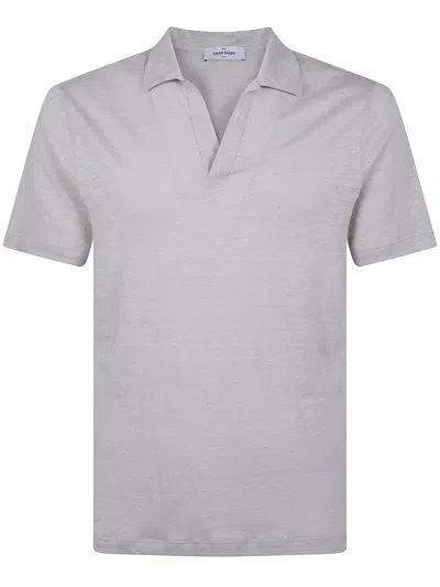 Gran Sasso Logo Print Short Sleeves Skipper Polo Shirt In Purple