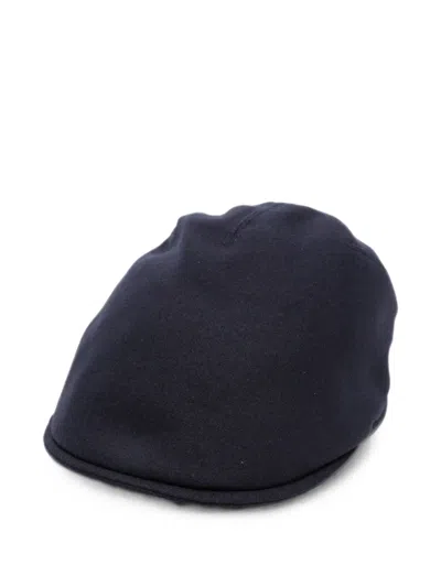 Gran Sasso Logo-patch Flat Cap In Blue
