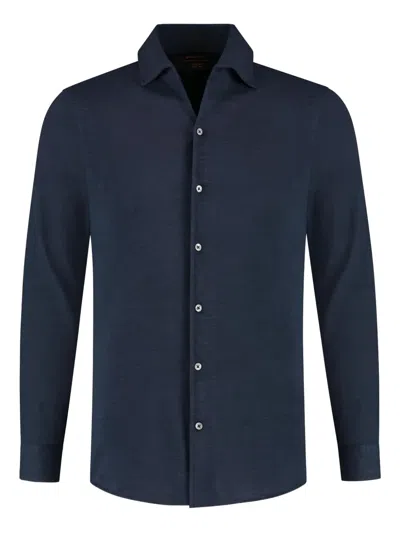 Gran Sasso Long-sleeve Button-up Shirt In Blue