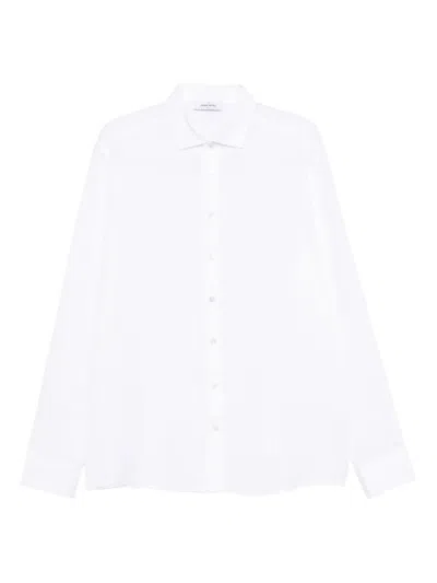 Gran Sasso Long-sleeve Button-up Shirt In White