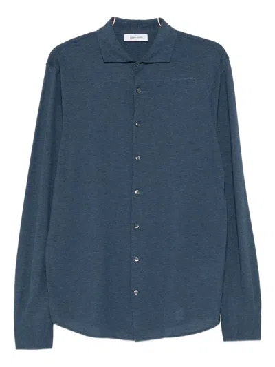 Gran Sasso Long-sleeve Buttoned-up Shirt In Blue
