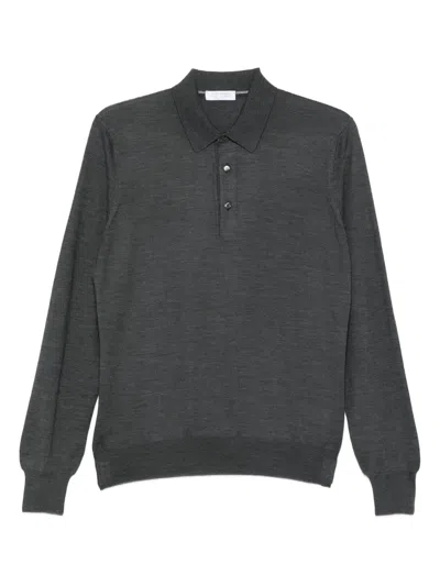 Gran Sasso Long-sleeve Polo Shirt In Multi