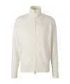 Gran Sasso High-neck Zip-up Cardigan In White