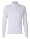Gran Sasso Long-sleeved Polo Shirt In White