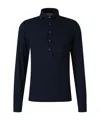 Gran Sasso Long-sleeve Button Polo Shirt In Black
