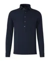 Gran Sasso Long-sleeve Button Polo Shirt In Black