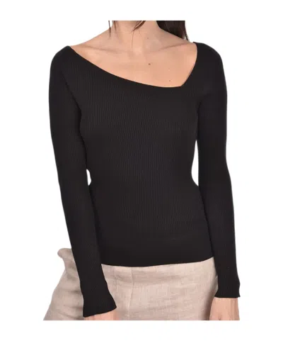 Gran Sasso Long-sleeved Sweater In Black