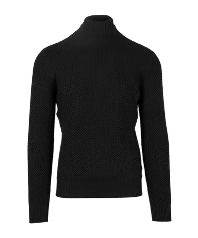 Gran Sasso Long-sleeved Sweater In Black