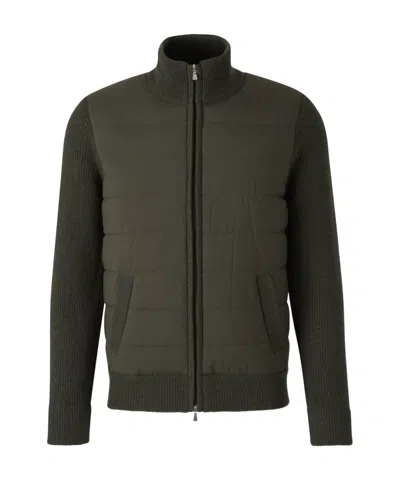 GRAN SASSO QUILTED ZIP-UP CARDIGAN