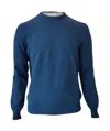 Gran Sasso Long-sleeved Sweater In Blue