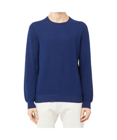 Gran Sasso Long-sleeved Sweater In Blue