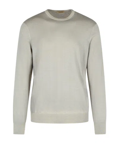 Gran Sasso Long-sleeved Sweater In Gray