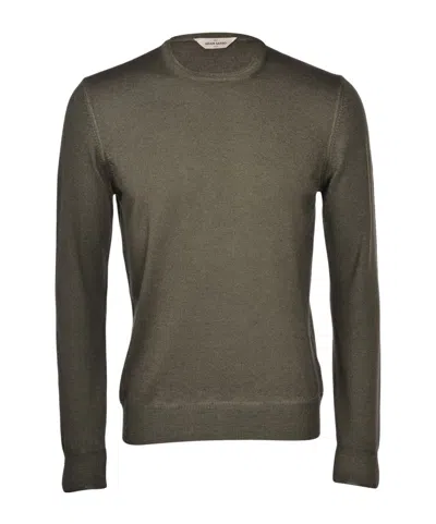 Gran Sasso Long-sleeved Sweater In Green