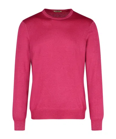 Gran Sasso Long-sleeved Sweater In Pink
