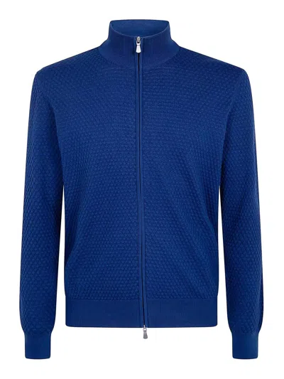 Gran Sasso Long Sleeves Jacket In Blue