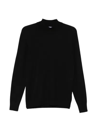 Gran Sasso Long-slevee Turtle-neck Sweater In Black