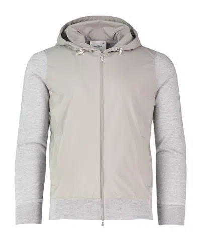 Gran Sasso Long-sleeved Jacket In Gray