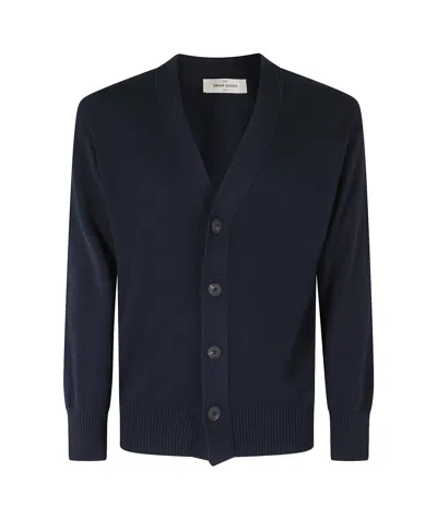 Gran Sasso Long-sleeved Knitted Cardigan In Black