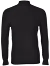 Gran Sasso Ribbed High-neck Sweater In Black