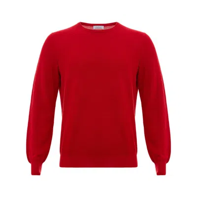Gran Sasso Luxe Red Cotton Jumper