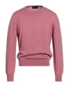 Gran Sasso Luxury Man Sweater Antique Rose Size 46 Virgin Wool