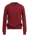 Gran Sasso Luxury Man Sweater Brick Size 42 Cashmere