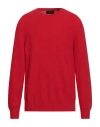 Gran Sasso Luxury Man Sweater Red Size 44 Virgin Wool, Polyamide